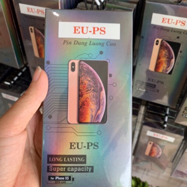 Pin táo EU dung lượng cao 5g/5s/6g/6p/6sp/7g/8g/8p/x/xr/xsmax