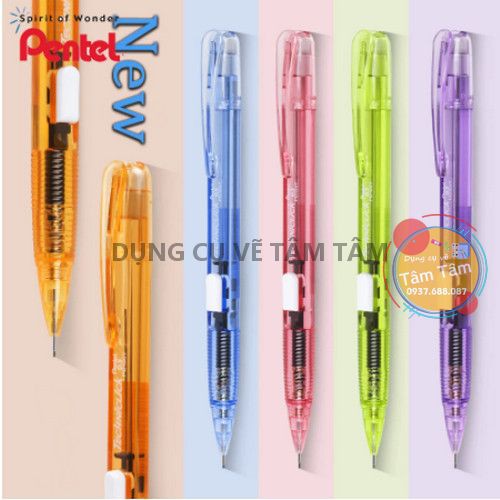 [ TÂM TÂM ]-Chì bấm pentel 0.7mm PD107, Techniclick® Mechanical Pencil 0.7mm-