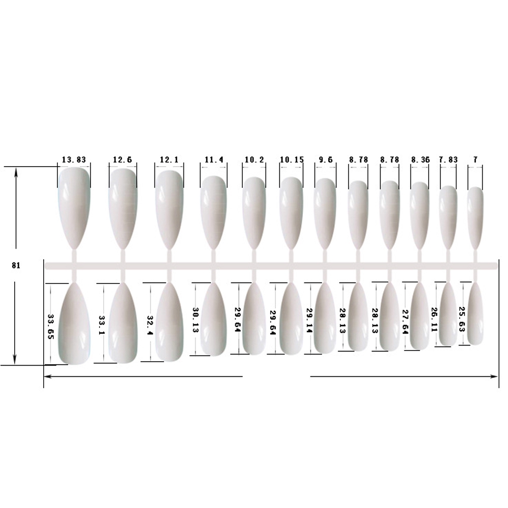 Bộ 24 móng tay giả dáng dài thiết kế sành điệu gợi cảm