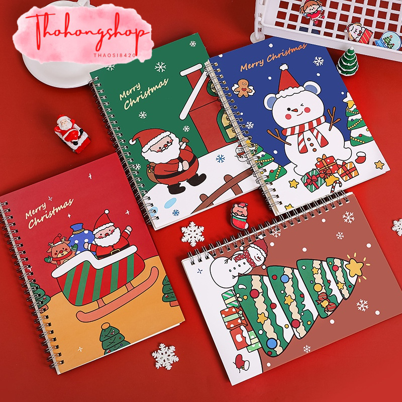 Sổ gáy lò xo Noel giáng sinh cỡ A5