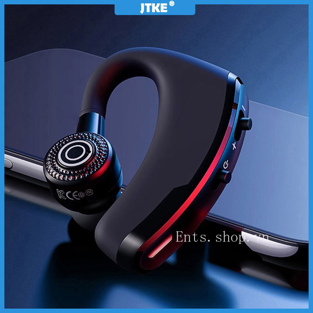 Tai Nghe Bluetooth ko dây Rảnh Tay Jtke V9 Kiểm Soát Tiếng Ồn Có Mic Dành Cho Tài Xế ĐT smart ip