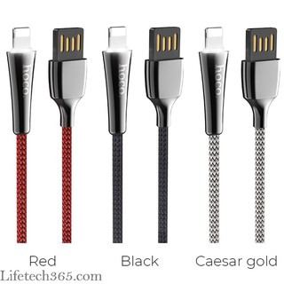 Hoco U41 – Cáp sạc lightning bọc dù có đèn led báo sạc