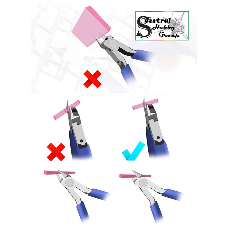 Dụng cụ kìm cắt mô hình USTAR kèm bộ đánh mài nhám mịn UA91560 UA91570 Ultra Thin Single Blade Nipper