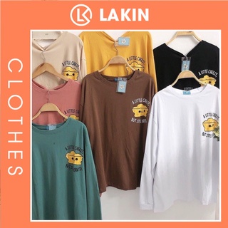 Áo sweater thun cotton unisex dưới 75-78kg - Bọt biển - Lakin Clothes