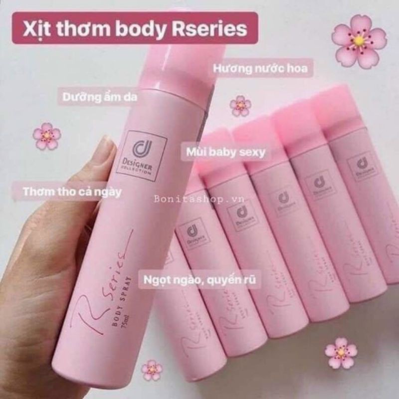 xịt thơm body hồng