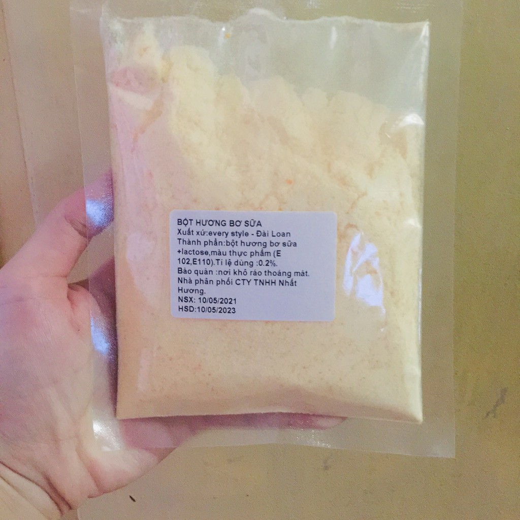 Bột hương bơ sữa túi chiết 100g butter flavor powder