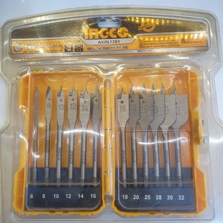 Bộ 12 mũi khoan gỗ chui cá ingco