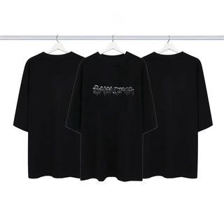 Áo thun cotton unisex tay ngắn in hình vẽ nguệch ngoạc plus size xs-l