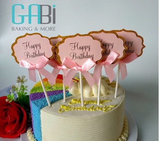 Set 5 topper tag Happy Birthday