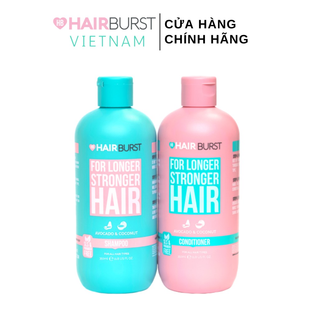 Set gội xả HAIRBURST kích thích tóc mọc dài hơn chắc khỏe hơn 350ml/chai | BigBuy360 - bigbuy360.vn