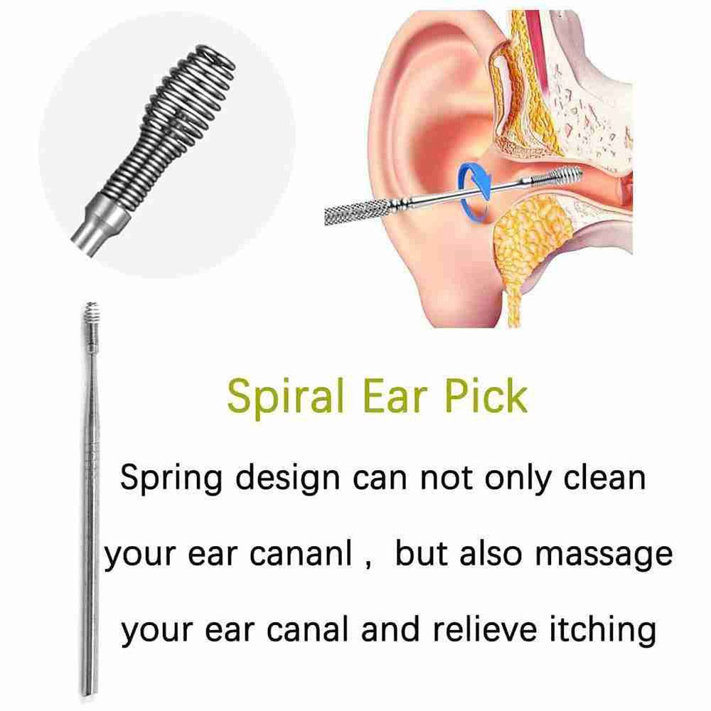 [Hàng mới về] Dụng cụ lấy ráy tai bằng thép không gỉ tiện dụng