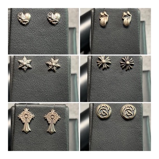 [ẢNH THẬT][BẠC 925]Bông tai, khuyên tai Chrome heart bạc 925 cao cấp.