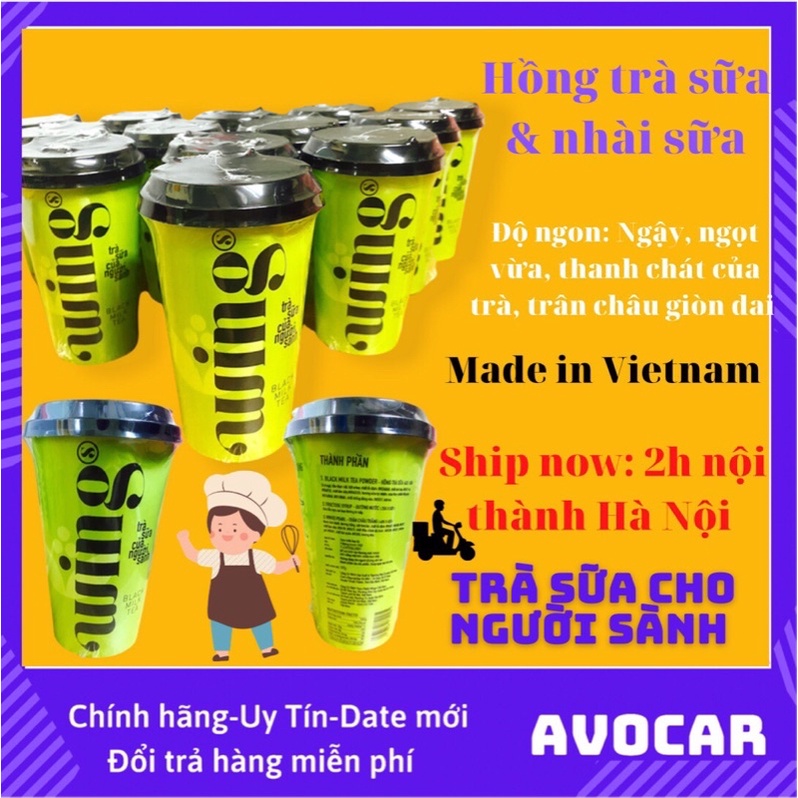 Trà sữa Wings Thùng 24 cốc [Giá Siêu Rẻ] Hồng Trà Sữa - Trà Sữa Nhài