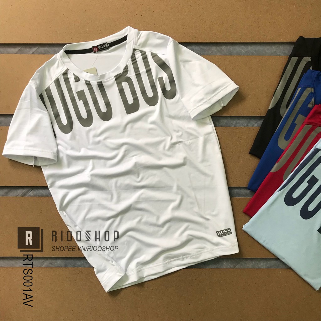 Áo thun nam cổ tròn thể thao thun lạnh đẹp nhiều màu mới RTS001AV - áo phông nam tập gym Riooshop | BigBuy360 - bigbuy360.vn