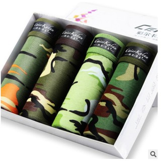 4 Quần lót nam boxer họa tiết rằn ri độc lạ cực chất