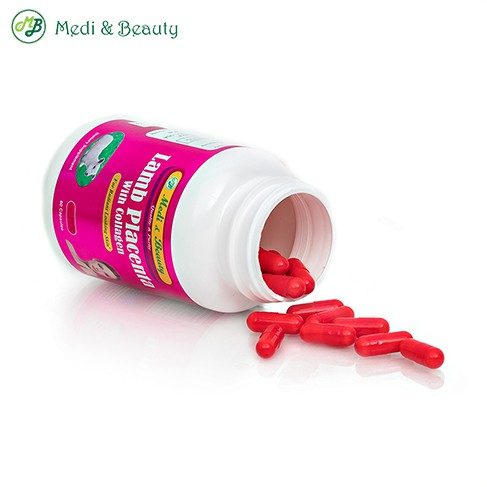 Combo viên uống Đẹp da, Giảm thâm nám LAMB PLACENTA with Collagen USA c/60v - Medibeauty | BigBuy360 - bigbuy360.vn