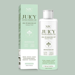 Dung dịch, Gel vệ sinh phụ nữ Juicy giảm ngứa ngáy, khử mùi, làm hồng và trẻ hóa vùng kín 100mL, 200mL