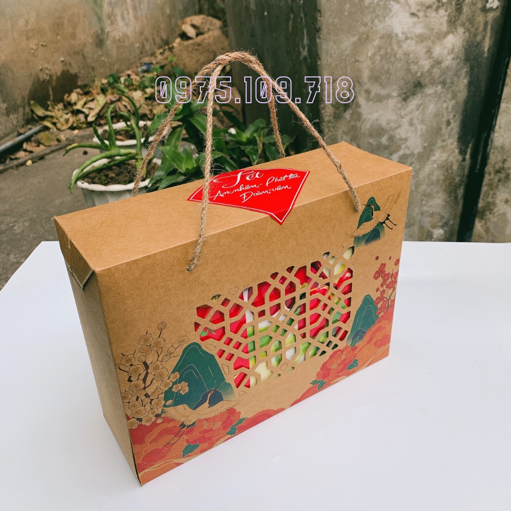 Hộp Quà Tết Cao Cấp Giỏ Quà Tết Sang Trọng 2021 Quà Biếu Sếp Hà Nội QT10 | BigBuy360 - bigbuy360.vn