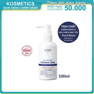 Xịt dưỡng da đầu làm dày, chống rụng và kich thích mọc tóc DR.SEED Scalp Anti-Hairloss Solution Tonic 100ml