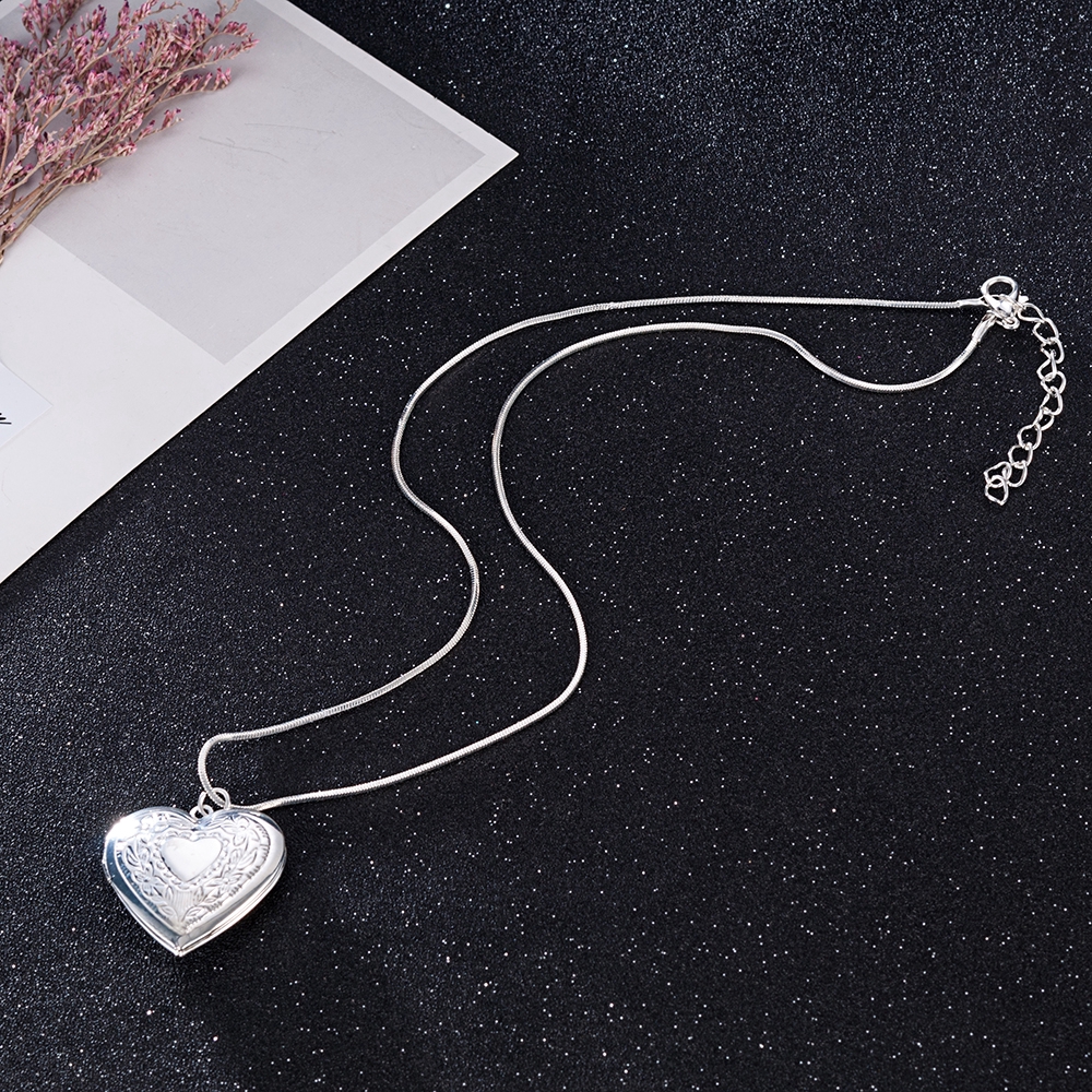 Dây chuyền hợp kim mặt hình trái tim dễ thương cho nữ