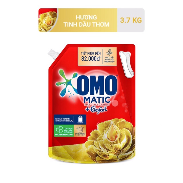 Nước Giặt OMO Matic Túi 3.7kg/4kg