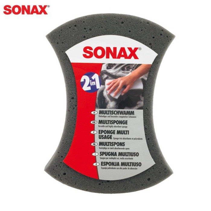 Xốp bọt biển rửa xe ô tô thương hiệu Đức Sonax MultiSponge 428000 - HÀNG CHÍNH HÃNG