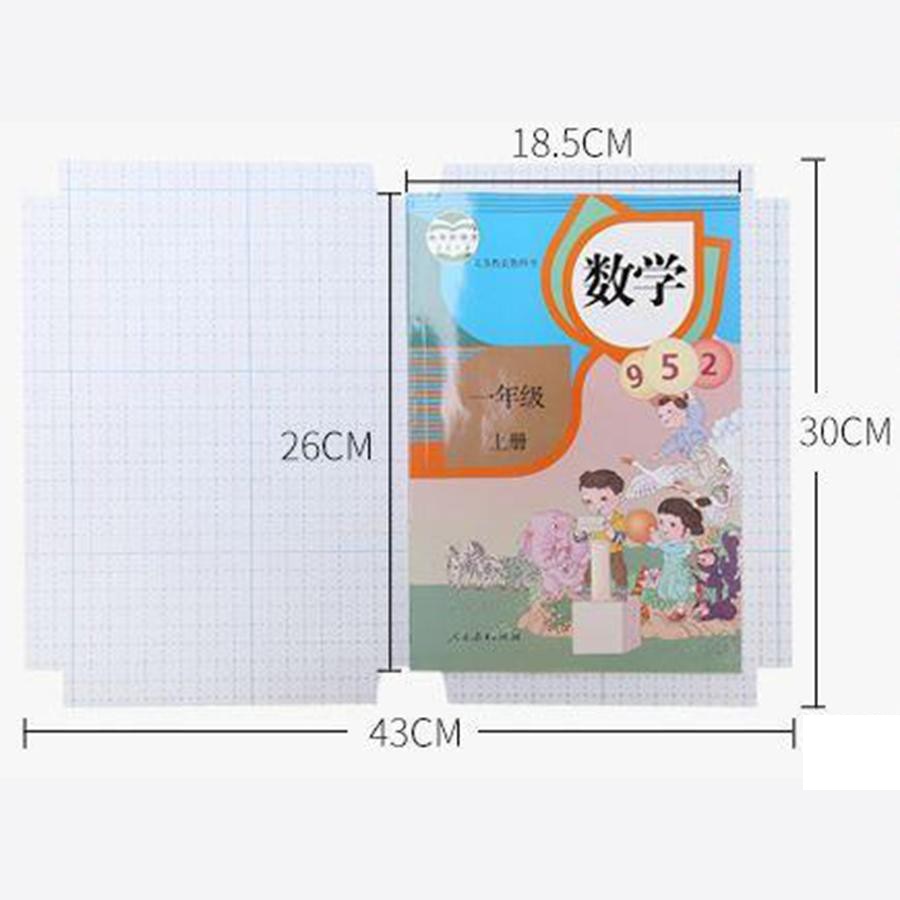 Decal bọc sách vở - Sét 10 bao tập sách siêu bền dai cấp 1-2-3 Phổ Thông No.101372