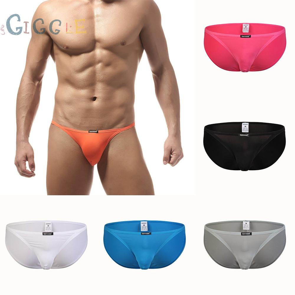 Men Briefs Bikini Breathable Comfortable Fashionable Ice Silk Underwear