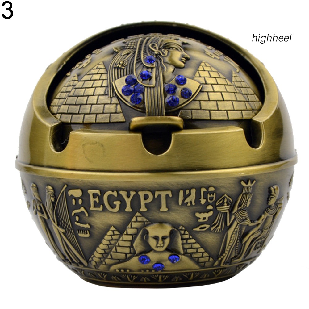 Gạt Tàn Thuốc Hình Kim Tự Tháp Ai Cập Đính Đá Pharaoh Thời Trang Cho Nam