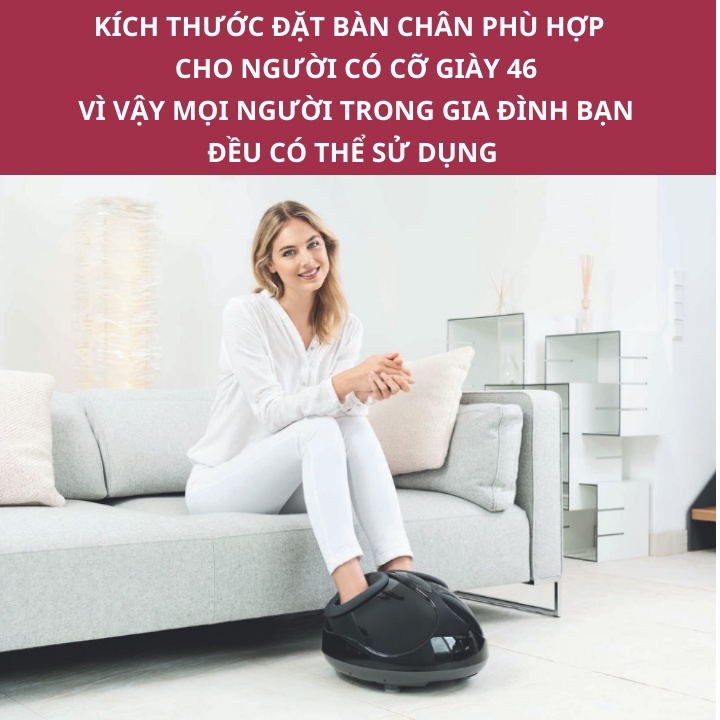 Máy massage chân khô trị liệu Beurer FM90, có 3 chương trình massage sẵn, hiển thị chức năng đèn led, vỏ có thể tháo rời