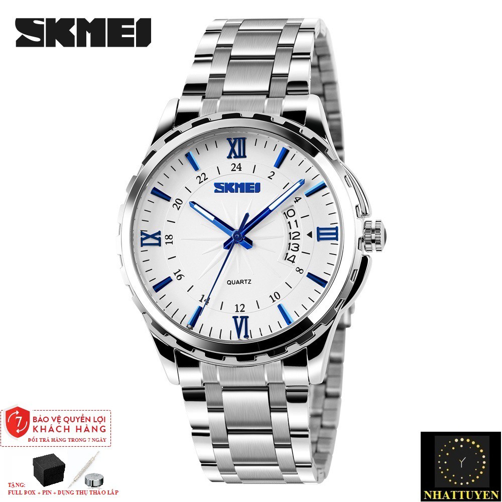 Đồng Hồ Nam Máy Nhật Dây Thép Không Gỉ Skmei 9069 Kim Dạ Quang Ban Đêm - HÀNG CHÍNH HÃNG | BigBuy360 - bigbuy360.vn