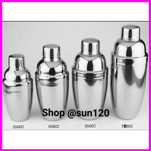 Bình lắc pha chế shaker cocktail trà sữa inox