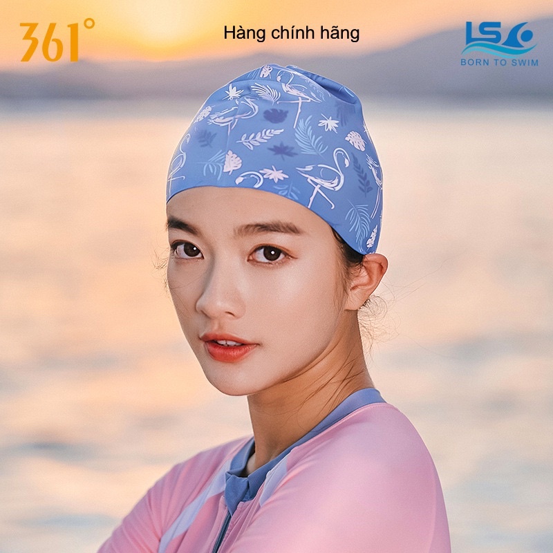 Mũ bơi 361 hàng chính hãng co giãn tốt