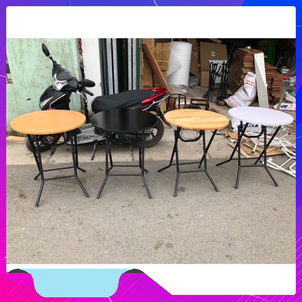 [FREESHIP ĐƠN 50K] Bàn gấp chân cao 71cm , mặt tròn đẹp | BigBuy360 - bigbuy360.vn