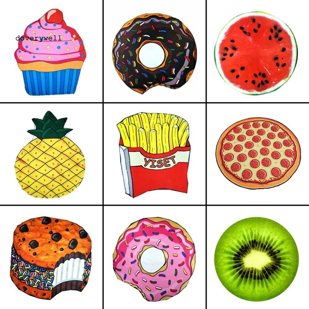 Thảm Đi Biển Hình Bánh Pizza Thời Trang