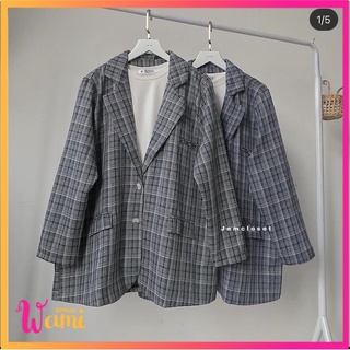 Áo Blazer🌸 Caro dài tay phong cách Hàn DAHLIA-1744  Wami Oficial