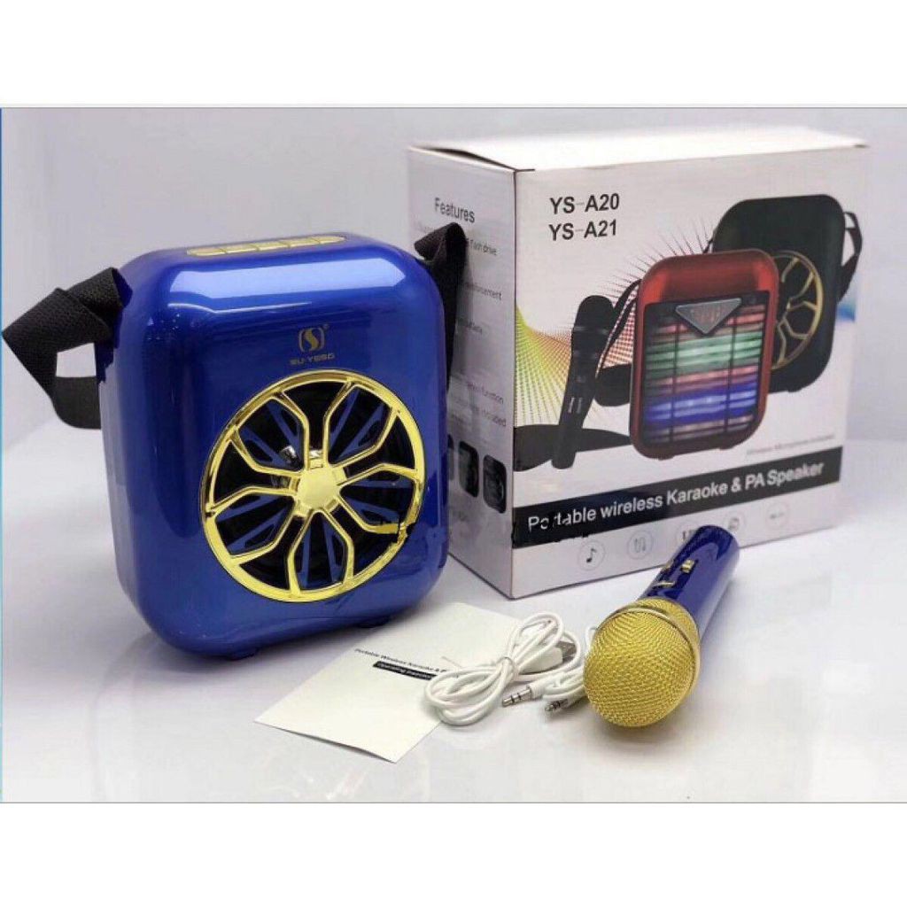 Loa bluetooth xách tay Ys A20 kèm micro ko dây âm thanh cực chuẩn 31 IN 1