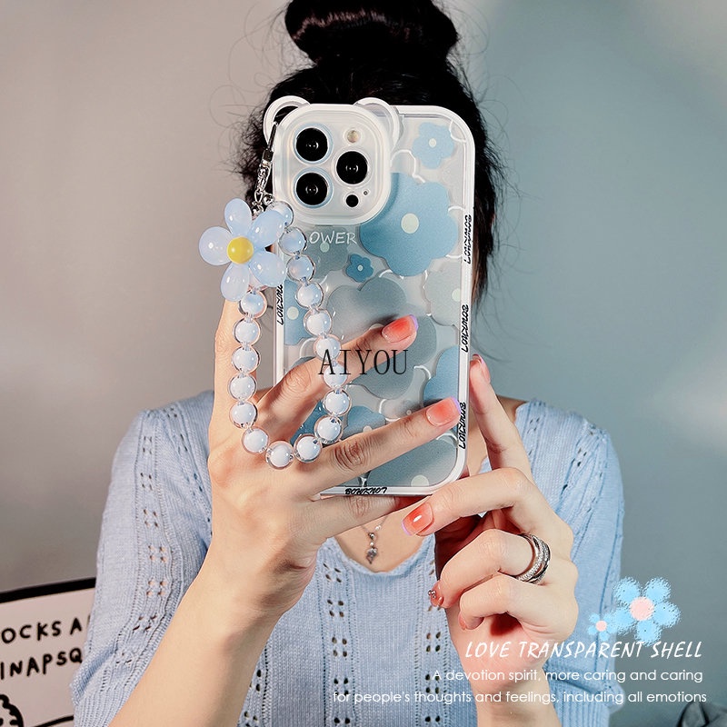 Ốp Điện Thoại Mềm Trong Suốt Hình Hoa Cho iPhone 14 Pro MAX 11 12 13 Pro MAX X XR XS MAX 12Pro