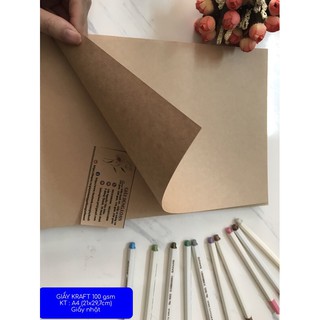 500 tờ giấy kraft a5 100 gsm