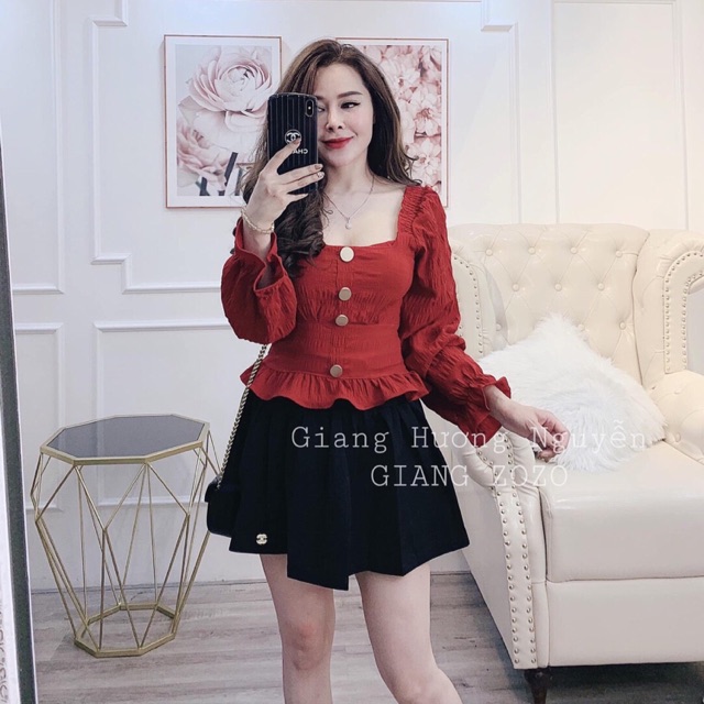 ⚡️FLASH SALE⚡️-ÁO PEPLUM CHUN LƯNG SIÊU ĐẸP