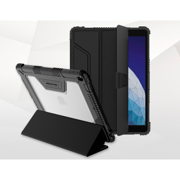 Bao da iPad mini 4/5 air1/2/3, Pro 10.5, Pro 12.9, 10.2 Pro 11 2020 chính hãng Nillkin Bumper chống sốc có ngăn đựng bút | BigBuy360 - bigbuy360.vn