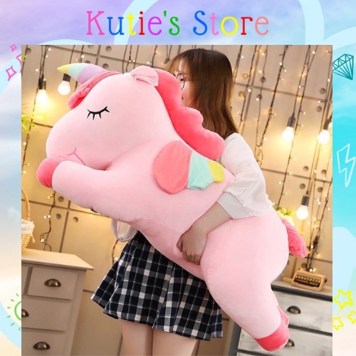 GẤU BÔNG KỲ LÂN UNICORN HỒNG GẤU BÔNG NGỰA PONY ĐÁNG YÊU