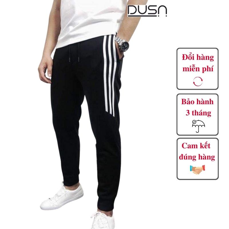 Quần Jogger Nam Nữ 3 Sọc Lửng NK01 Thun Poly Phong Cách Thể Dục Thể Thao Năng Động Cá Tính Unisex DUSA