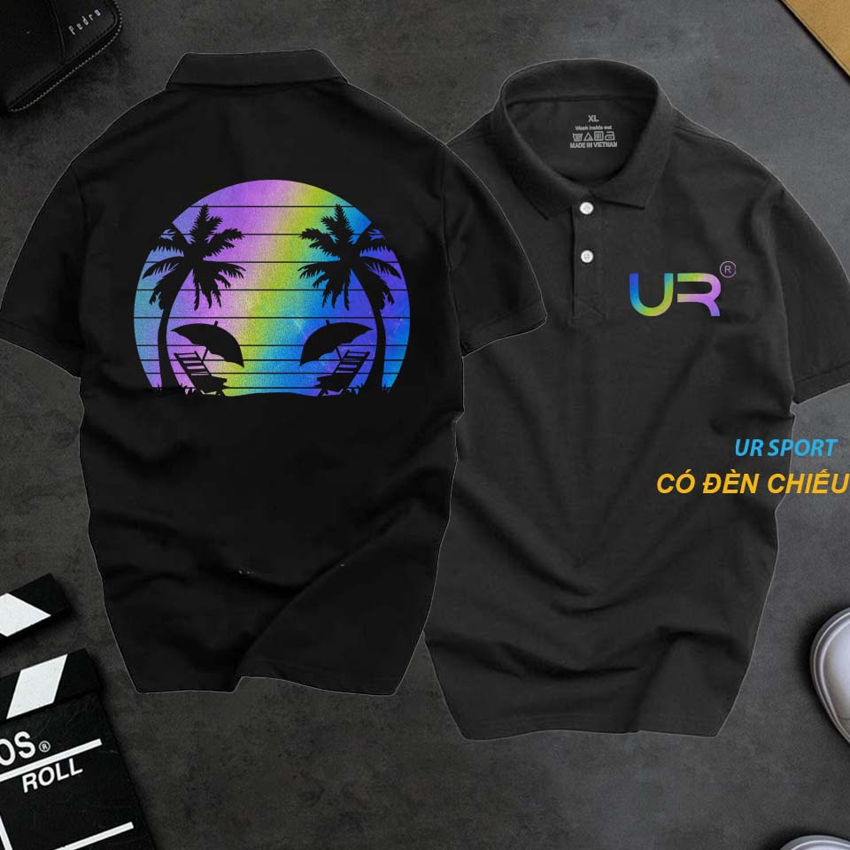 Áo Polo Nam cổ bẻ UR hè phản quang 7 màu cá tính, chất vải poly mịn phong cách trẻ trung chuẩn form