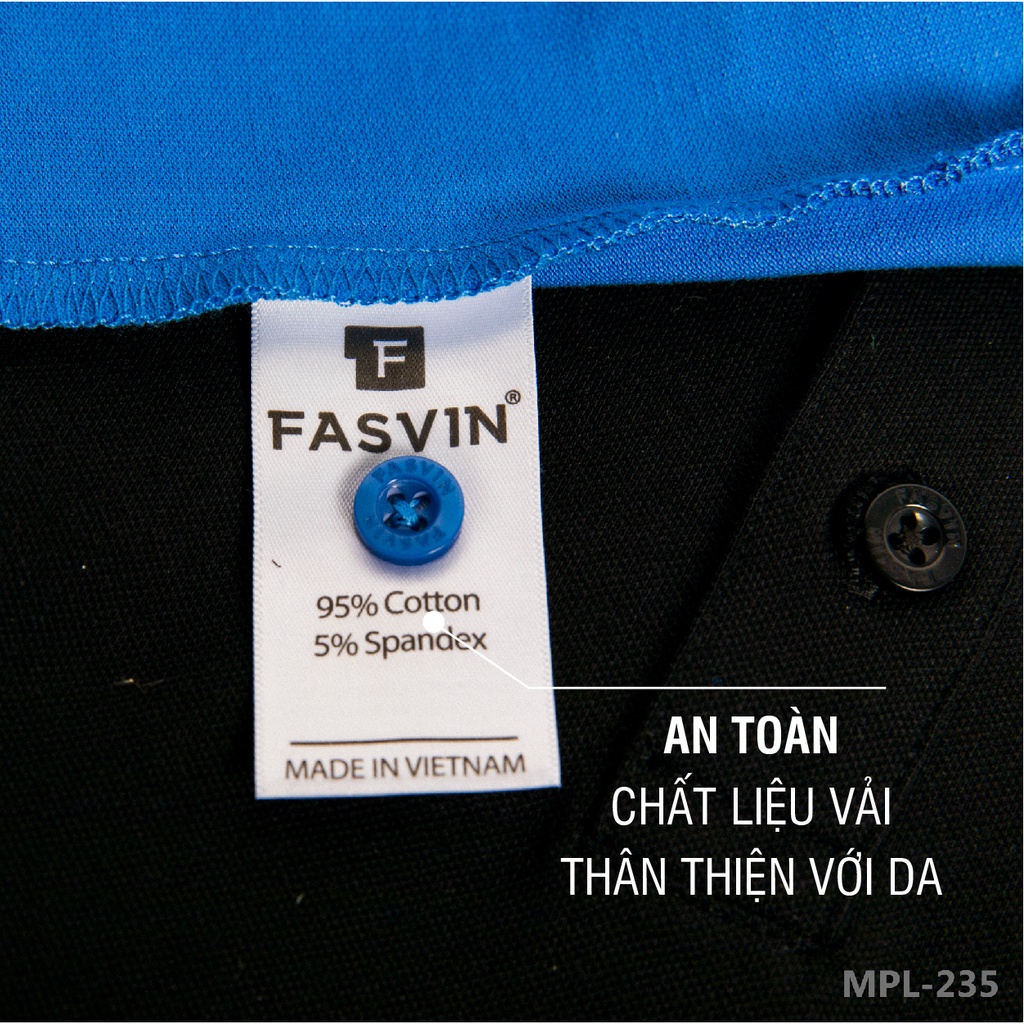 Áo polo nam Fasvin PL20235.HN chất vải cotton mềm mát lịch sự tiện dụng