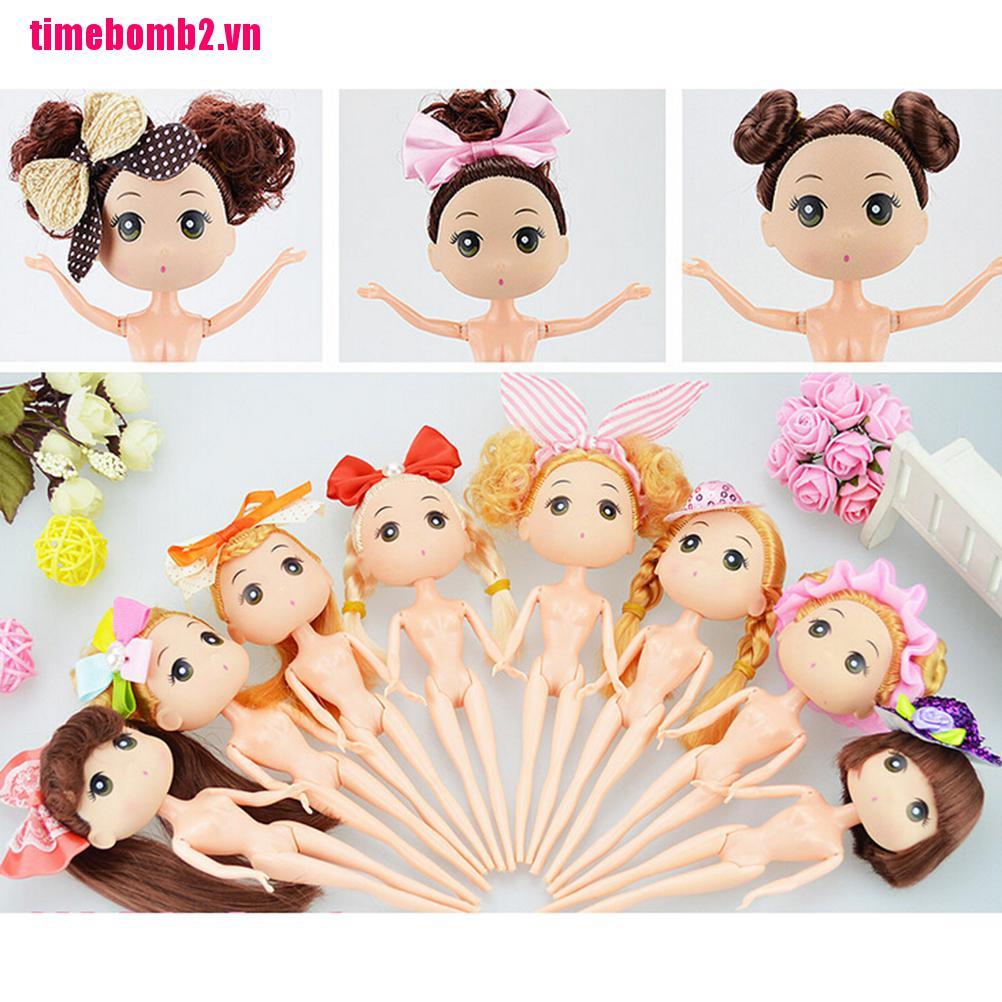 Búp Bê Tóc Vàng Mini 18cm