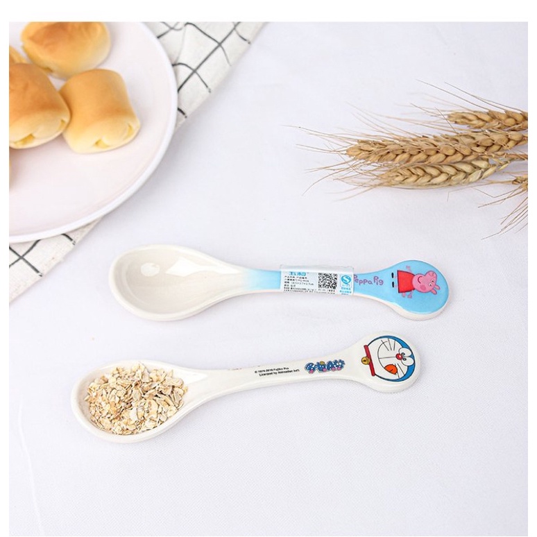 Muỗng nhựa melamine Hello Kitty Doremon Doraemon