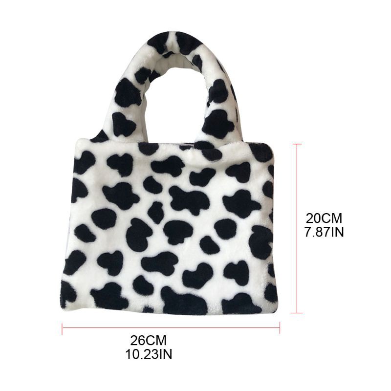 Túi Xách Nữ Họa Tiết Bò Sữa