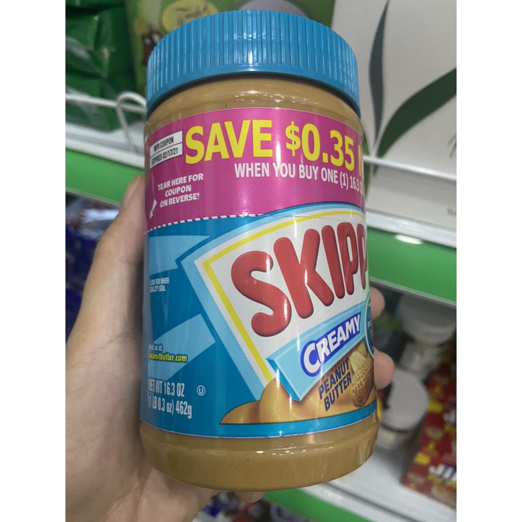 Bơ Đậu Phộng Skippy Hạt 462g
