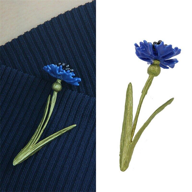 Ghim Cài Áo Hình Bông Hoa Đính Ngọc Trai Phong Cách Vintage